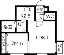 プリオール二十四軒の間取り画像