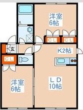 ベルコリーヌ月寒東の間取り画像