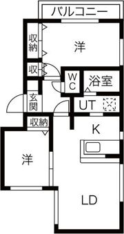 ブラン・シャール東札幌の間取り画像