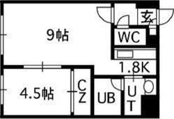 ルーブル4条館の間取り画像