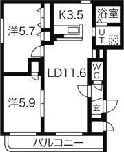 大光11番館の間取り画像