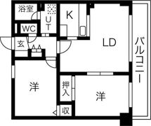アムール平岸の間取り画像