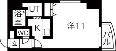 ロベージ＜家具家電付き＞の間取り画像