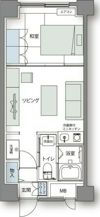 アルファコンフォート札幌＜家具家電付き食事付き＞の間取り画像