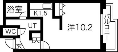 ポレール北大館の間取り画像