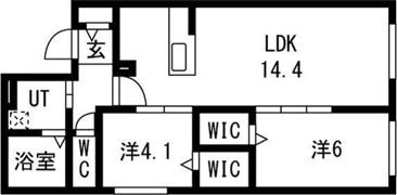 CIEL北11条（シエル）の間取り画像