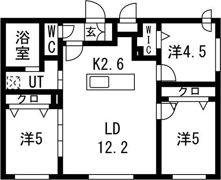 Lien北18の間取り画像