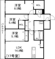 Alivis美園の間取り画像
