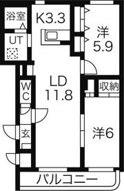 大光12番館の間取り画像