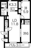 大光12番館の間取り画像