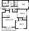 NEXT MIYANOSAWAの間取り画像