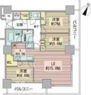 D＇グラフォート札幌ステーションタワーの間取り画像