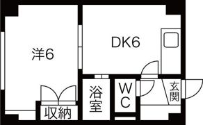 FCファーネスト栄町（旧フラット4016）の間取り画像