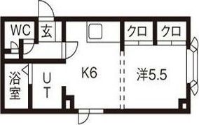 サザンクリスタル北大の間取り画像
