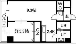 エステラ南3条館Aの間取り画像
