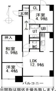 セザール伏見の間取り画像