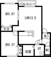 サンライズHTM IVの間取り画像