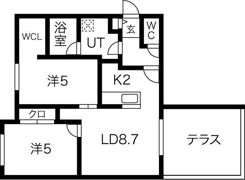 メゾン・ド・グランピエール栄通の間取り画像