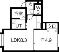 アスティ平岸の間取り画像