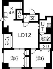 アンディール円山の間取り画像