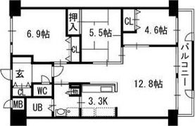 シャロームの間取り画像