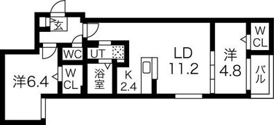 ブランシャールAS中島公園の間取り画像