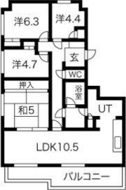 藤井ビルエクセレント円山の間取り画像