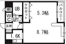ハウスオブリザ南9条の間取り画像