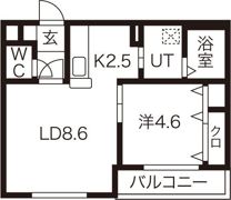 コムズ発寒の間取り画像