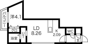 シャトーライフN27の間取り画像