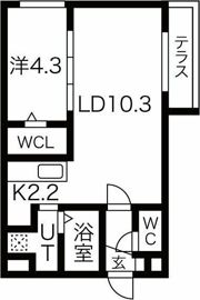 アンジュール発寒南の間取り画像