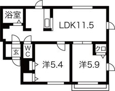 クロッカス21の間取り画像