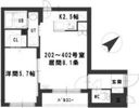 グランメール本郷通6Aの間取り画像