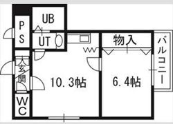 クラウン北10条の間取り画像