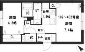 グランメールS-Village18.の間取り画像