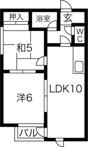 パルコート豊平の間取り画像