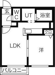 ハルクスマンションの間取り画像
