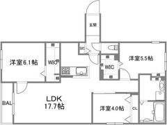 ブランシャール菊水HDの間取り画像