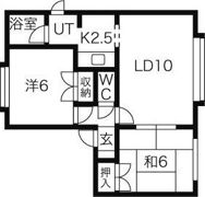 プラスパーク平岸Aの間取り画像