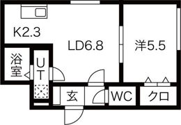 コージィプレイス206の間取り画像