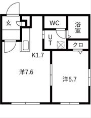PRIME COURT麻生駅前の間取り画像