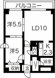 イーストウォールの間取り画像