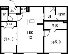 Premier ist Nakanoshima（プレミアイスの間取り画像