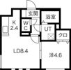 グランディール円山 ウエストの間取り画像