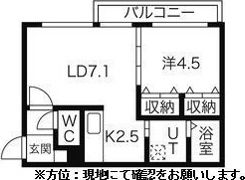 セルバテール南5条の間取り画像