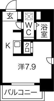 アストリア北大前の間取り画像