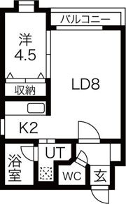 クラージュ行啓IIの間取り画像