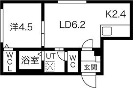 ペシェ北大西の間取り画像