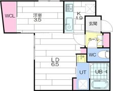 Gavel菊水の間取り画像