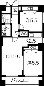ラフィネ豊平の間取り画像